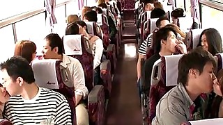 babe blowjob brunette bus cumshot group-sex handjob hot japanese